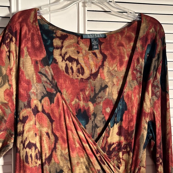 Dress, Ralph Lauren Low Cut Slinky Bling W a Swag 
Size 6! Night Out in the city - Picture 5 of 6